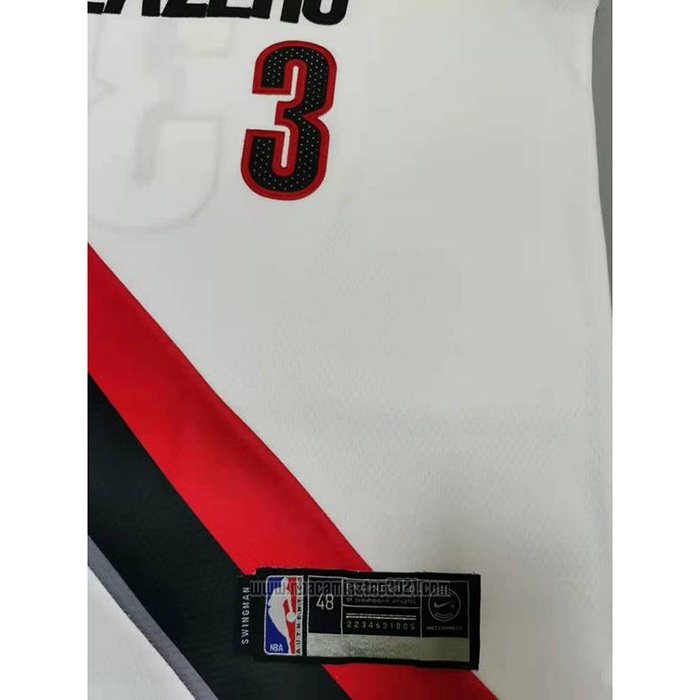 Camiseta Portland Trail Blazers C.j. McCollum #3 Association 2020-21 Blanco